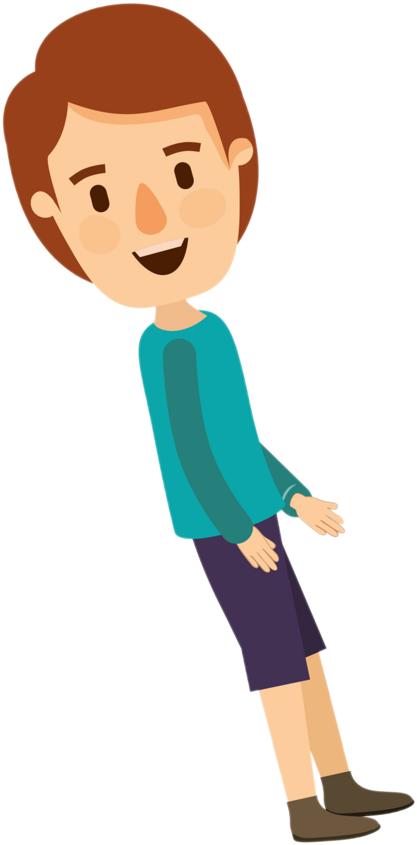 Fear Of Leaning Backward - Cartoon (912x1772)