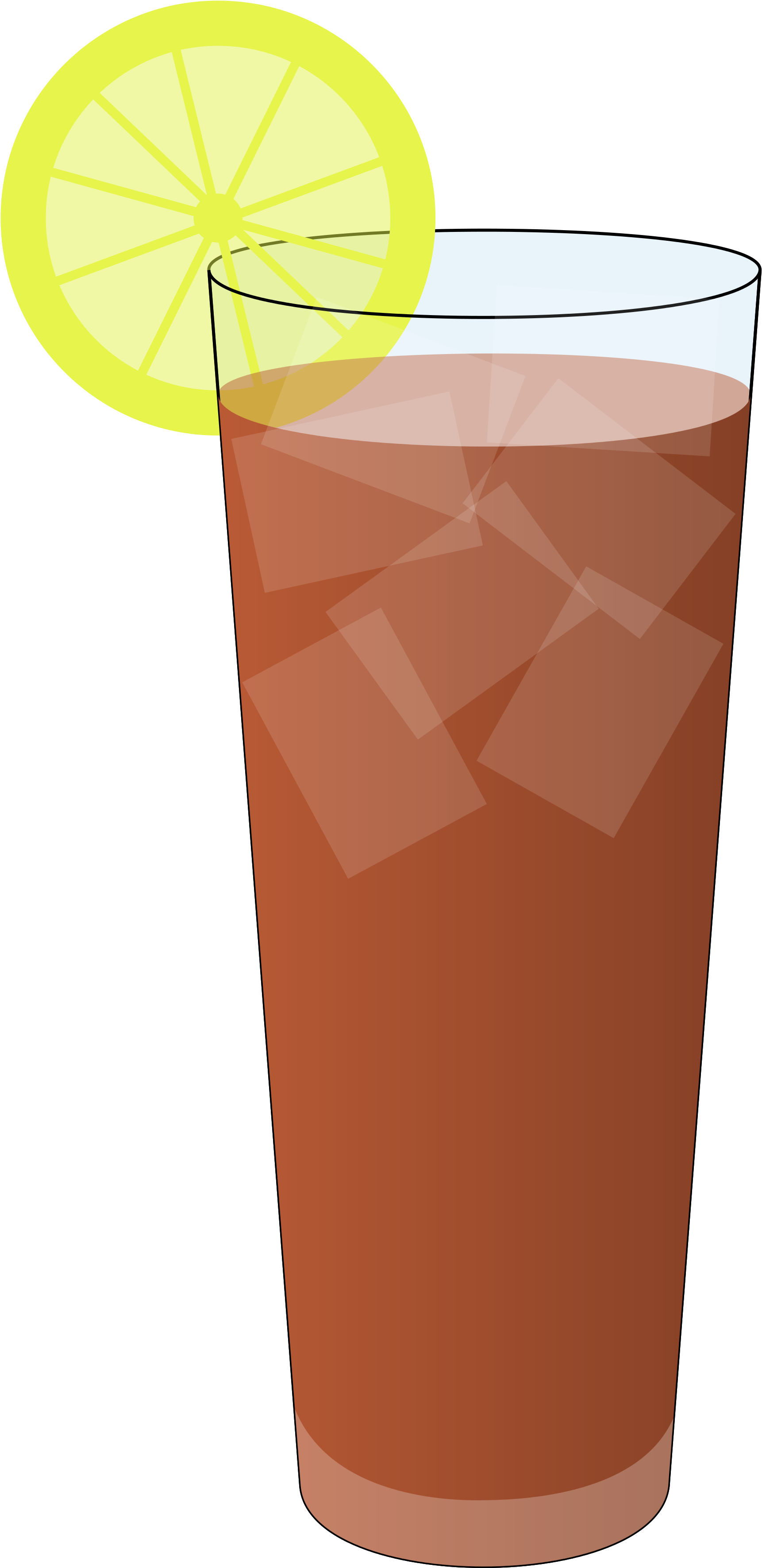 Open - Iced Tea Glass Vector (2000x3820)