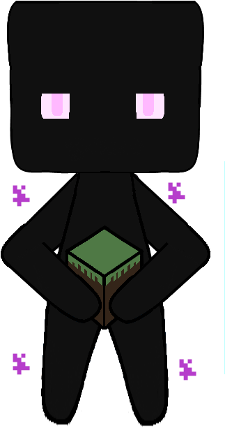 Enderman Chibi By Bloody-uragiri - Cartoon (337x614)