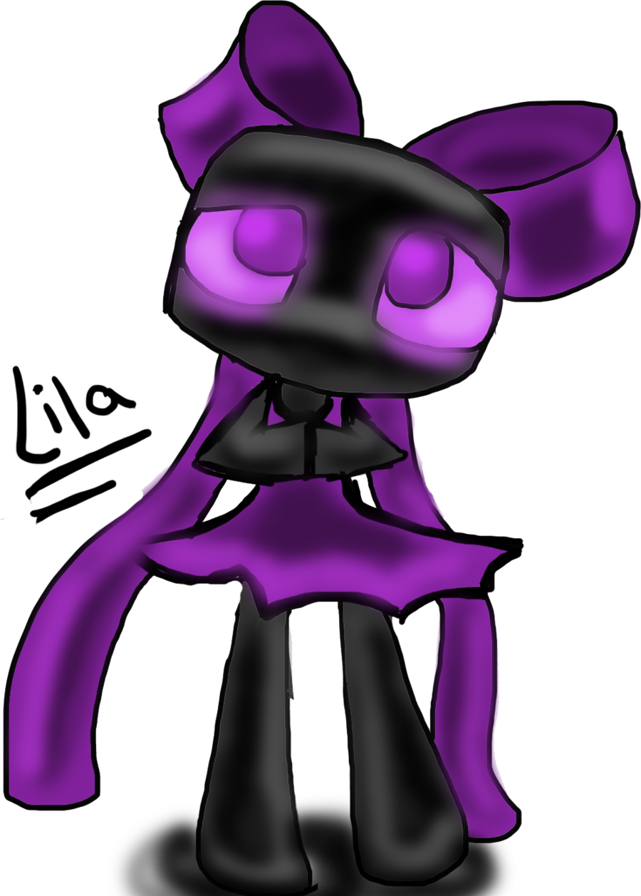 Chaosdx1 27 25 Lila By Ask-enderman - Draw A Enderman Cute (900x1257)