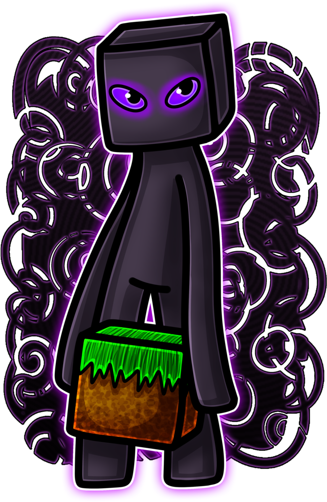 Endermangg By Dreatherobot - Imagenes De Minecraft Animada (800x1035)