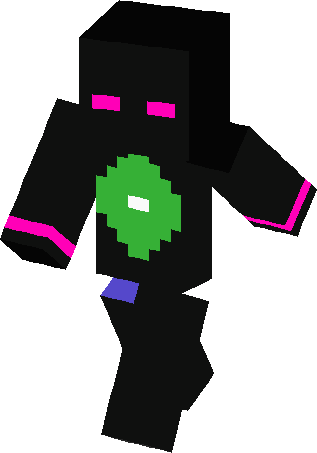 Enderman Boss Skin - Minecraft Green Goblin Skin (317x453)