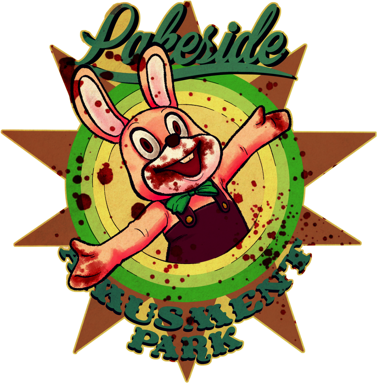 Souvenirs From Scenic Lakeside Amusement Park In Silent - Lakeside Amusement Park (nightmare) Unisex T-shirts (1280x1351)