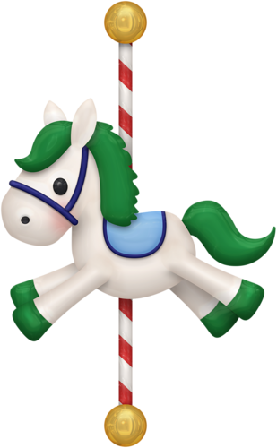 Scrap En La Feria - Caballo De Circo Png (309x500)