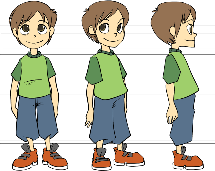 Boy Character Model Sheet (1000x1000)