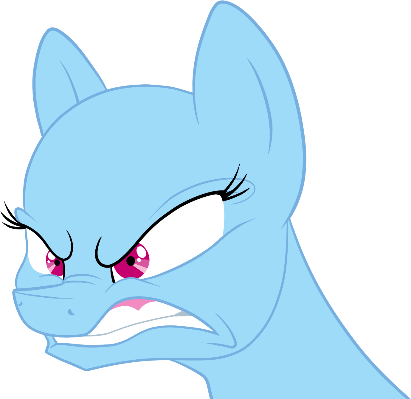 Angry Pony Base By Luminousdazzle Angry Pony Base By - Angry Pony Base (1800x1400)