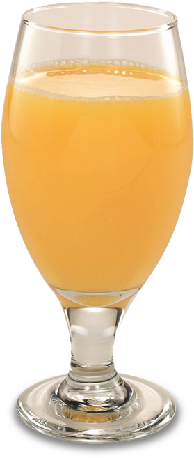 Transparent Glass Of Orange Juice (297x670)