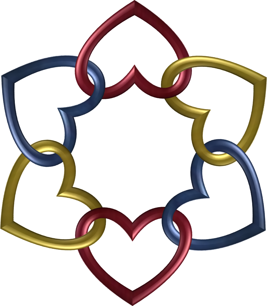 Circle 6 Trek Hearts2 By Happyare - Greeting Card (882x1012)