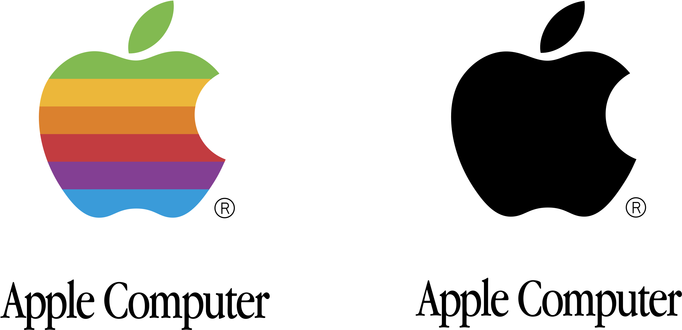 Apple Logo Png Transparent - Apple Logo History 2018 (2400x2400)
