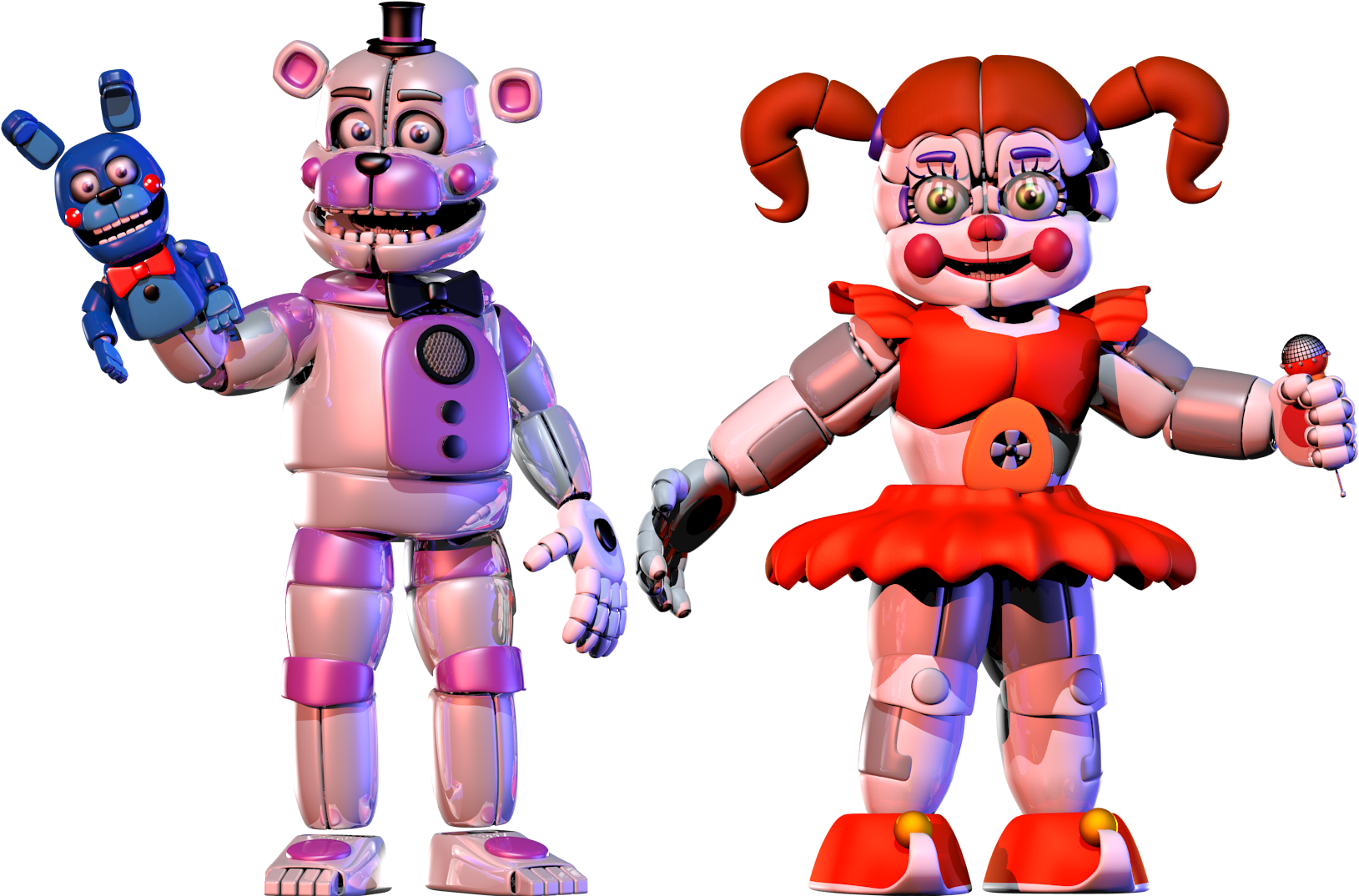 Bantranic 162 164 Funtime Freddy V2 Circus Baby V4 - Funtime Freddy And Circus Baby (1920x1080)