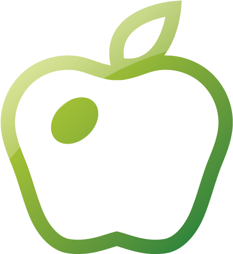 Web 2 Green Apple 3 Icon - Icon (512x512)