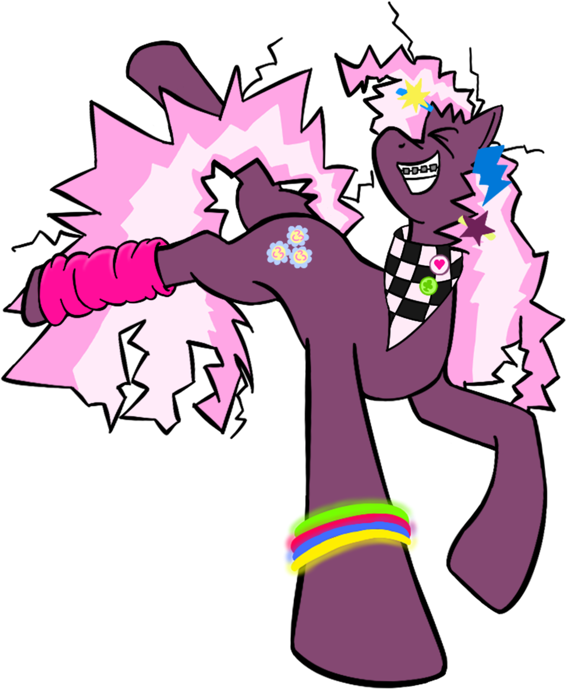 Cheerilee 80's By Darkvulpes - Cartoon (1200x1500)
