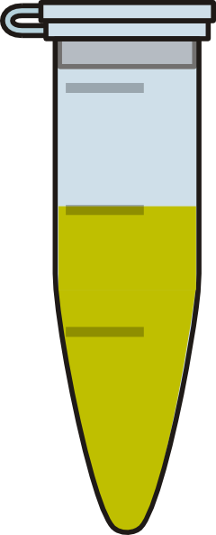 Closed Eppendorf Tube 1ml Solution Yellow Clip Art - Supernatant Png (240x593)