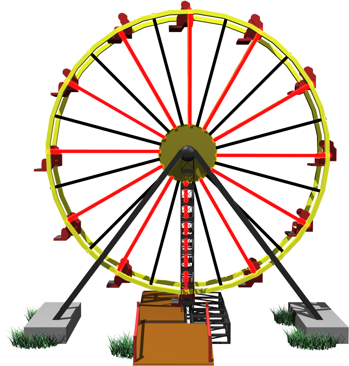 Carnival Rides Coloring Pages Download - County Fair Clip Art (1248x1248)