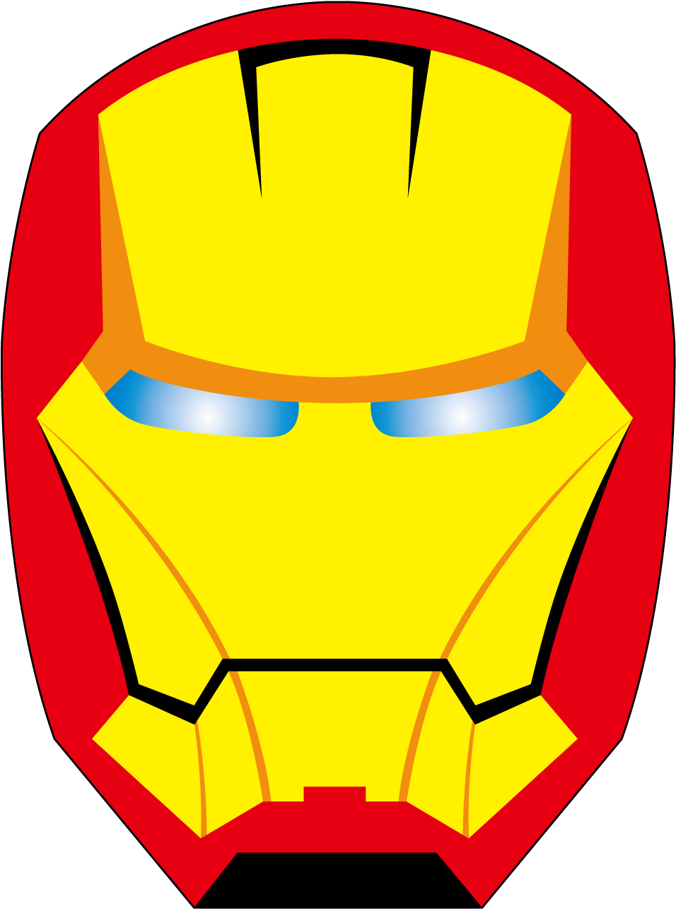 Iron Man Spider-man Superhero Cartoon - Ironman Mask Cartoonlogo Png (1500x1501)