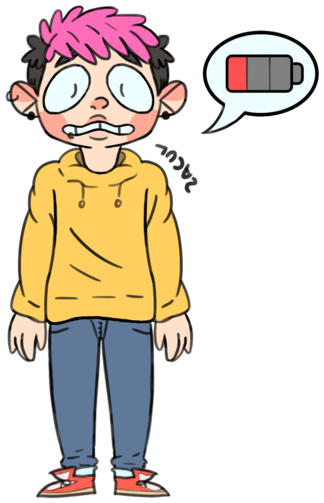 Please Charge Boi, Boi Is Outta Battery By Lucasinthemiddle - Cartoon (795x1005)