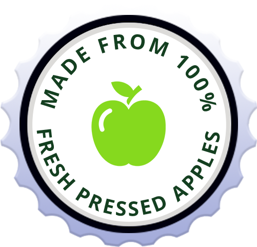 Made From 100% Fresh Pressed Apples - American Veterinary Medical Association Logo (500x500)
