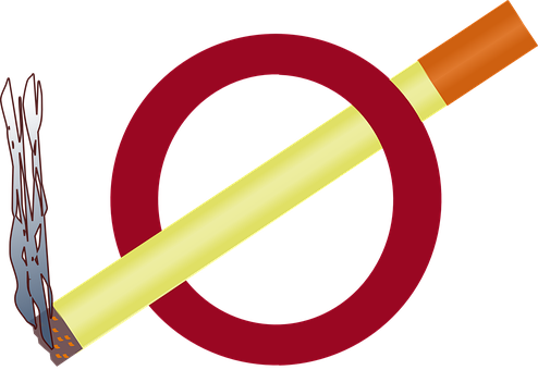 No Smoking Signs Symbols Logo Cigarette Ci - Smoke Sign (494x340)