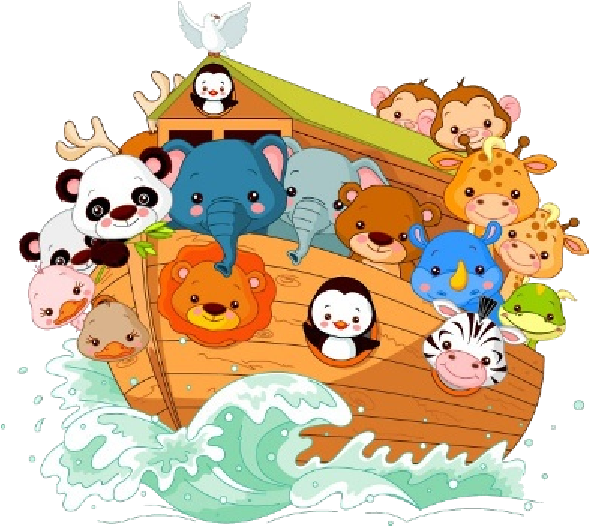Noah's Ark Child's Nursery Pictures Are On Transparent - Noah's Ark Clip Art Free (600x600)