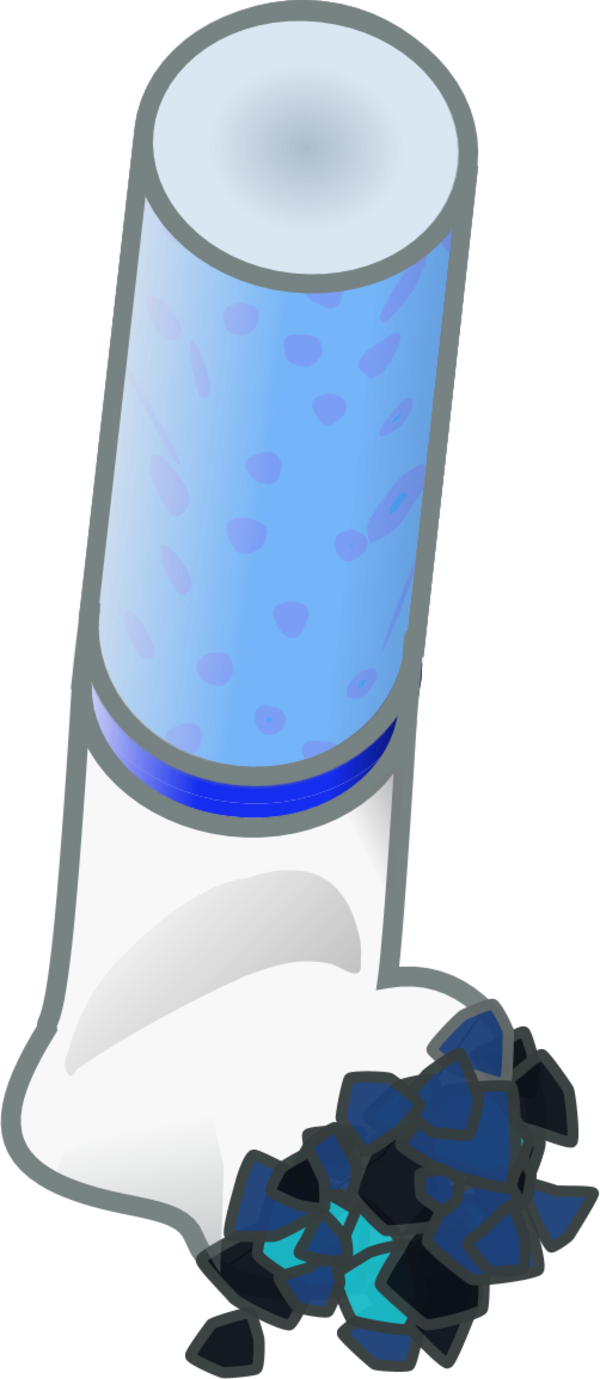 Ashtray - Clipart - Cigarette Butts Clipart (600x1379)