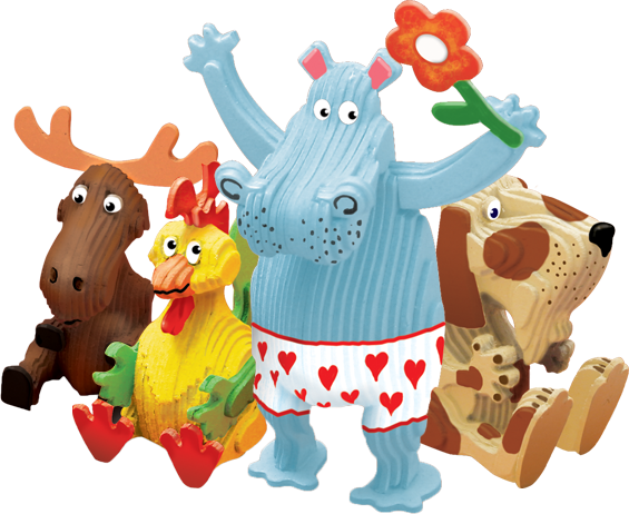 The Creative Kids Product Range Offers A Number Of - Trutru Animals Dog European 3d Puzzle Diy Craft Kit (565x462)