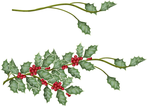 Branches De Houx Noël - Gifs Animados Para Celular (500x362)