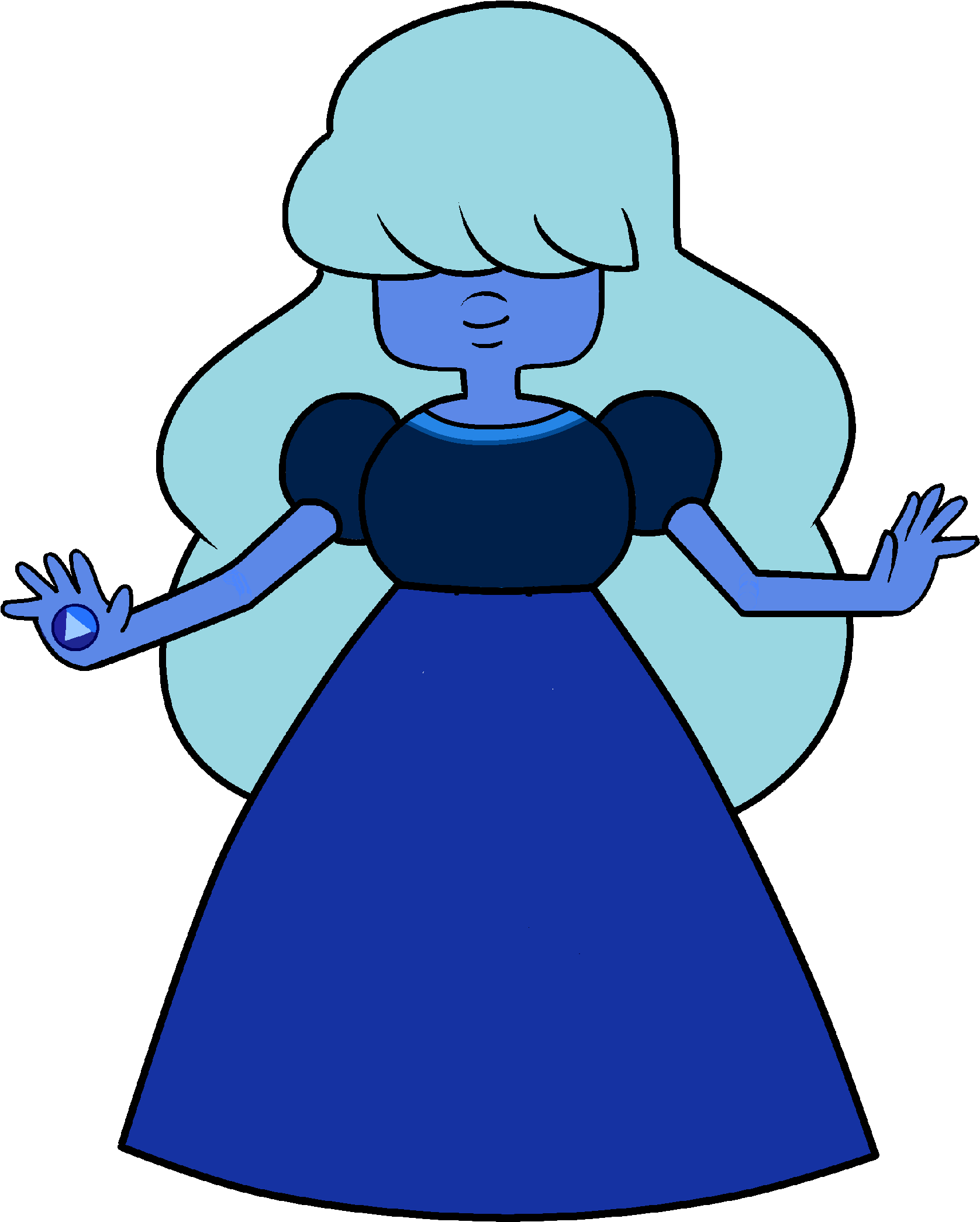 80s Clothes New Pose - Steven Universe Wedding Sapphire (1738x2239)