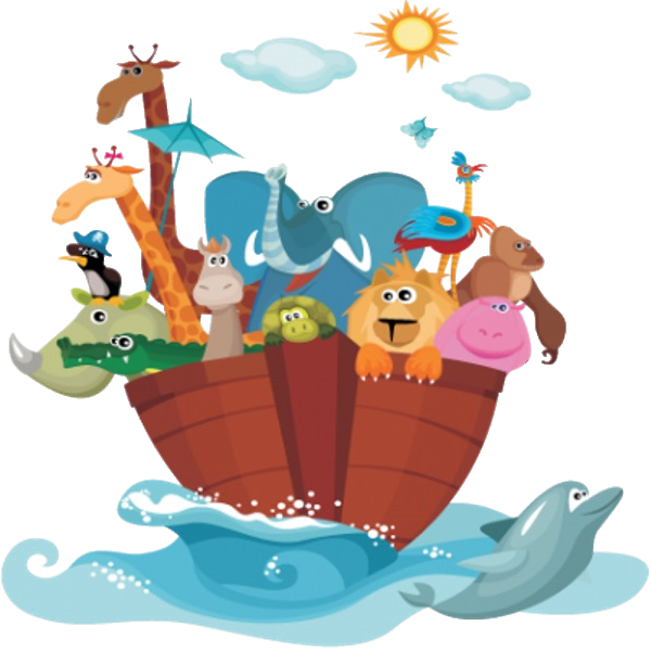 Noah's Ark Child's Nursery Pictures Are On Transparent - Arca De Noe Vector (600x600)