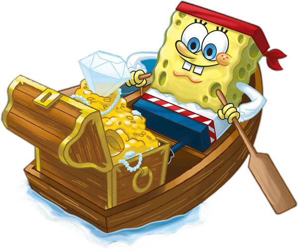 Deep Sea Animals For Kids Download - Pirate Spongebob And Patrick (600x505)