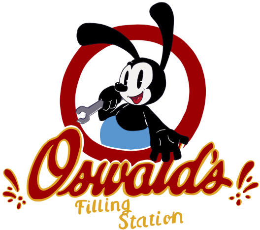 Oswald's Filling Station, Happy 90th Birthday To Oswald - Illustration (845x530)