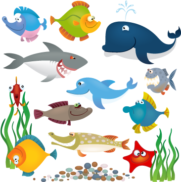 Wall Color - Ocean Life For Kids (374x367)