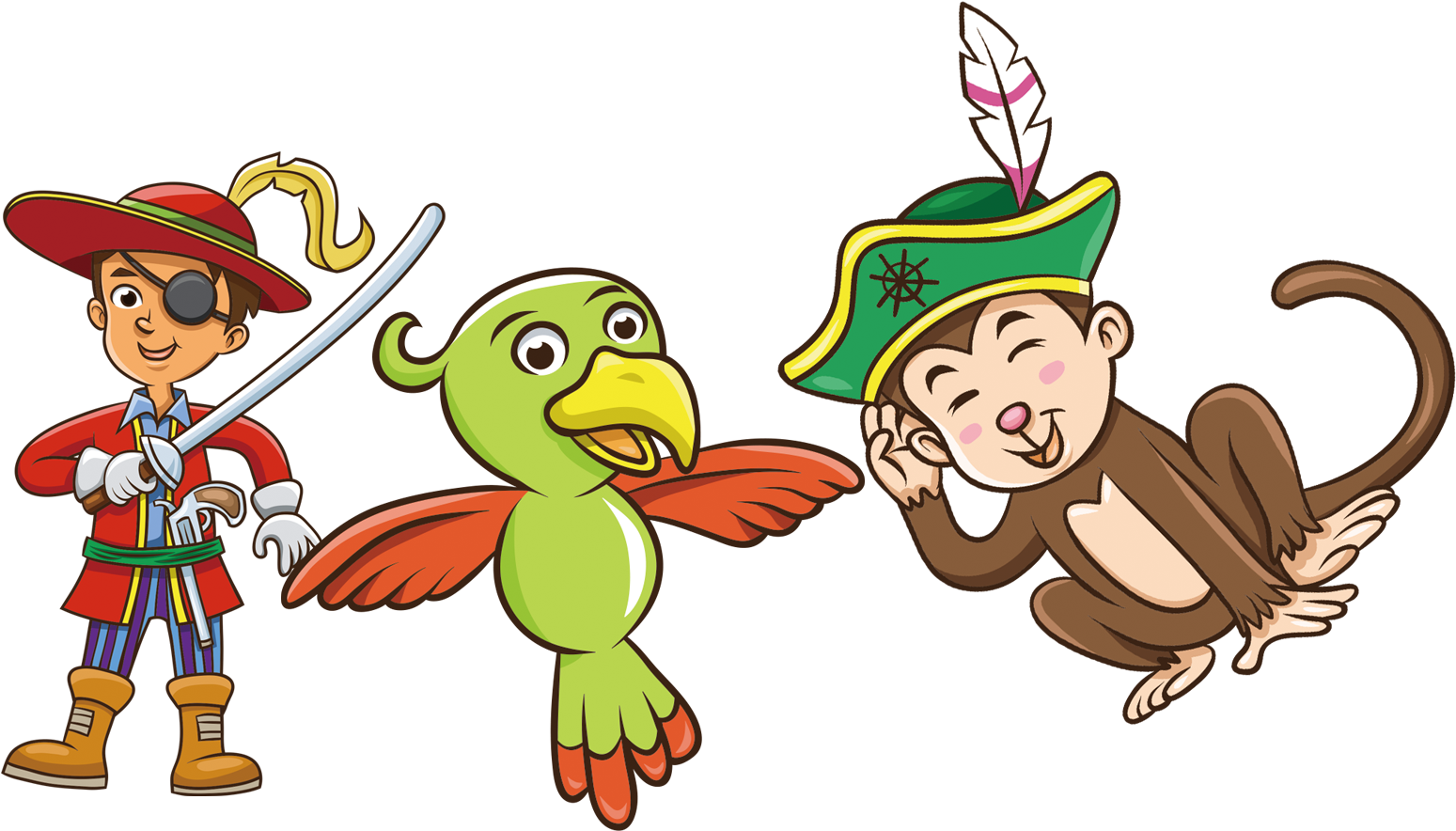 Jumping Boy Piracy Cartoon Illustration - Jumping Boy Piracy Cartoon Illustration (1620x918)