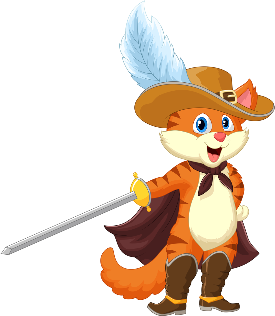 Personagens De História Infantil - Gato De Botas Historia (898x1024)