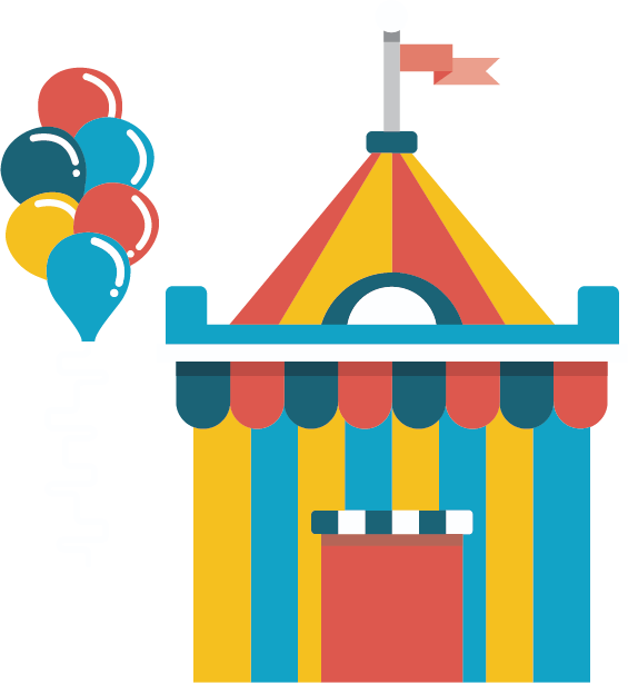 Amusement Park Clip Art - Elementos De Un Parque De Diversiones (565x614)