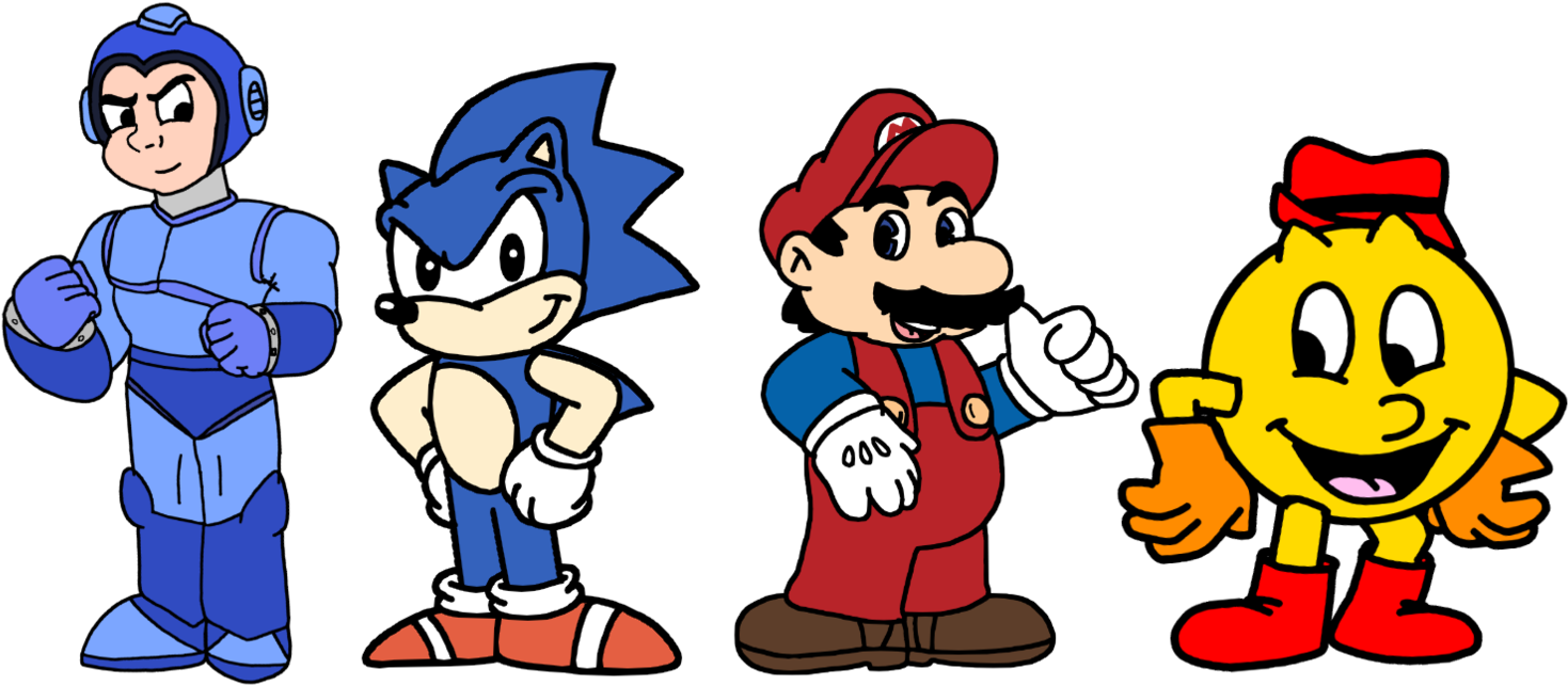 Video Game Heroes In Their Cartoon Designs By Marcospower1996 - Sonic The Hedgehog (1600x790)