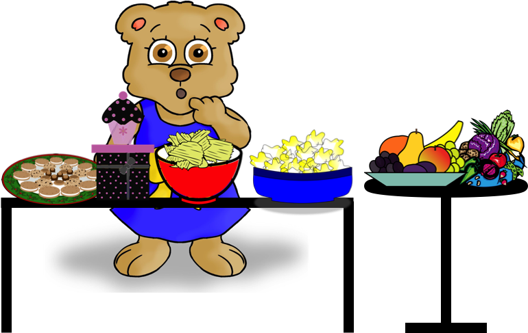 Berry And The Holiday Party Follow Me To Gluten Free - Cartoon (800x554)