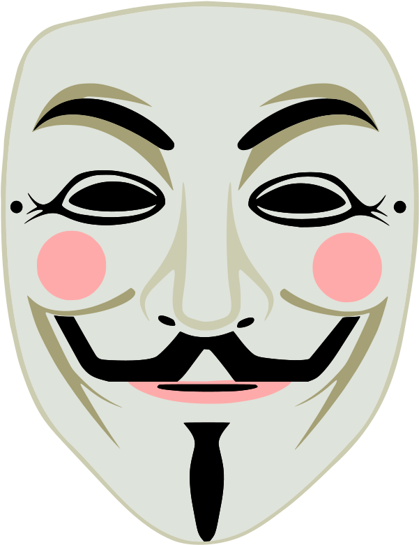 Mask Clip Art Download - Guy Fawkes Mask (616x800)
