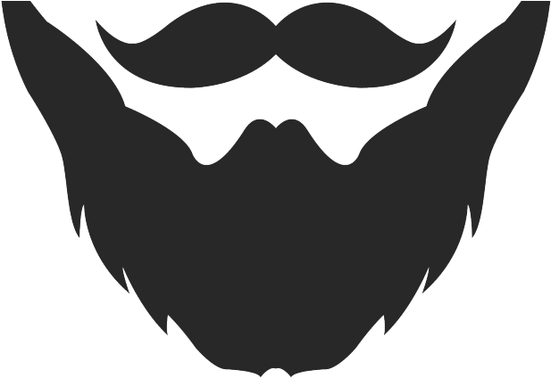 Beard Clipart Mens Beard - Beard And Moustache Logo (640x480)
