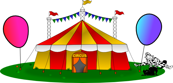 Circus Tent Greeting Cards (600x287)