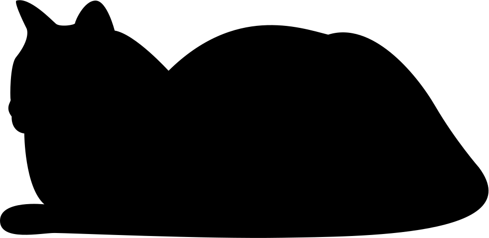 Resting Cat Silhouette Comments - Resting Cat Silhouette (981x478)