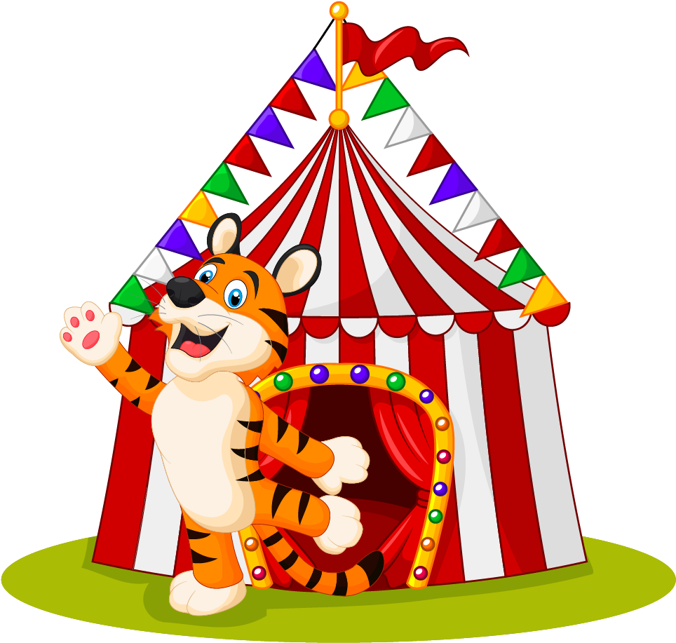 Clown Circus Cartoon Illustration - Clown Circus Cartoon Illustration (1240x1475)