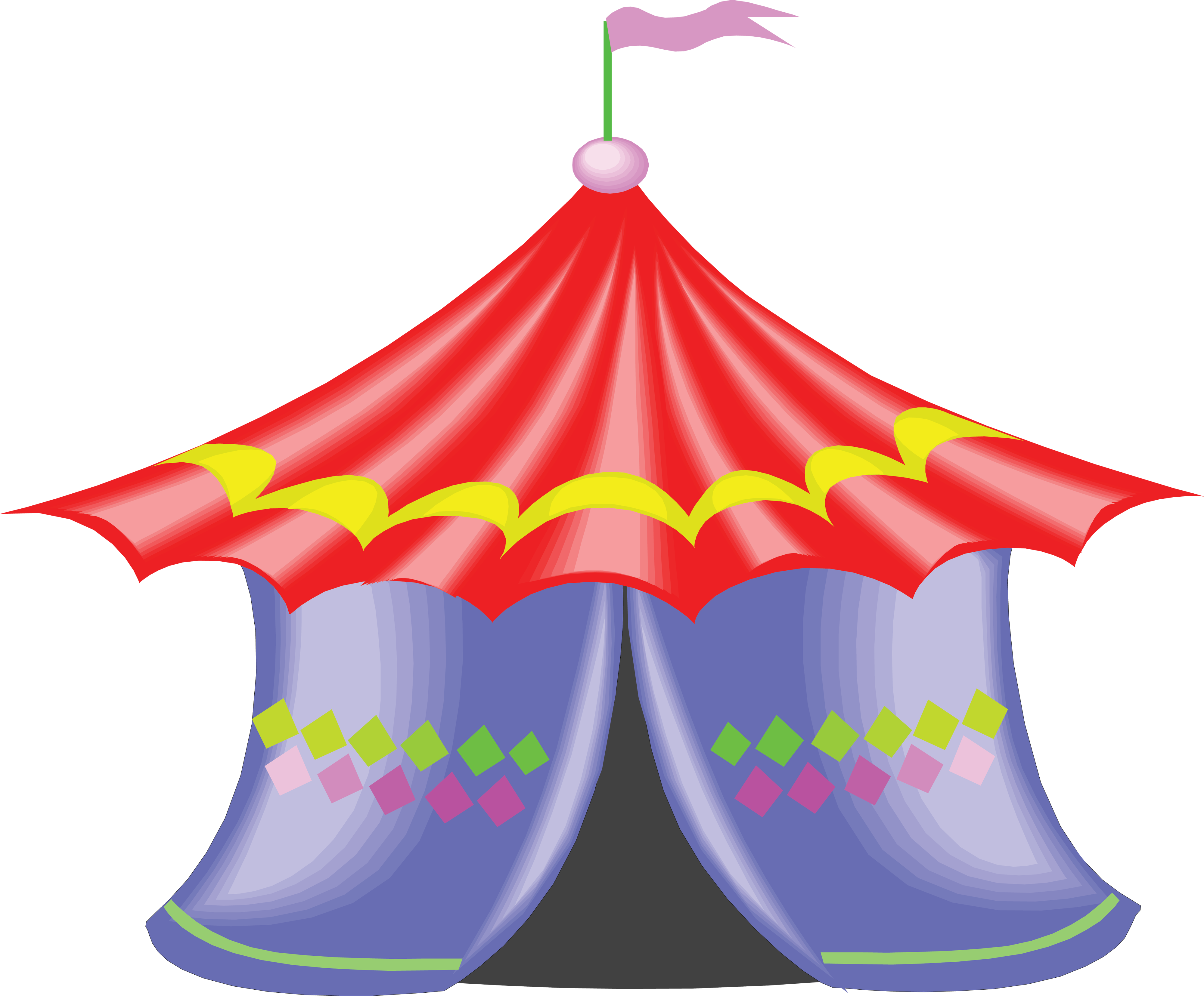 Circus Yurt Tent Clip Art - Circus Yurt Tent Clip Art (4000x3311)