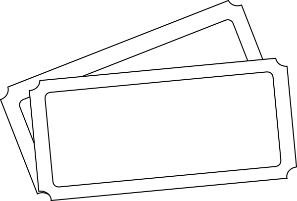 Ticket Template Clip Art - Draw A Concert Ticket (600x406)