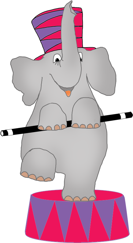 Elephant God Mask Png, Circus Elephant Png - Cartoon (561x827)