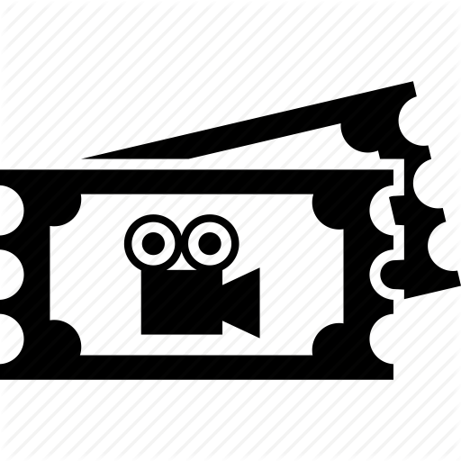 Cinema Ticket Icon - Movie Tickets Icon (512x512)