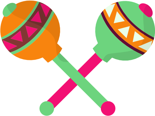 Maracas Free Icon - Mexican Baby Png (512x512)