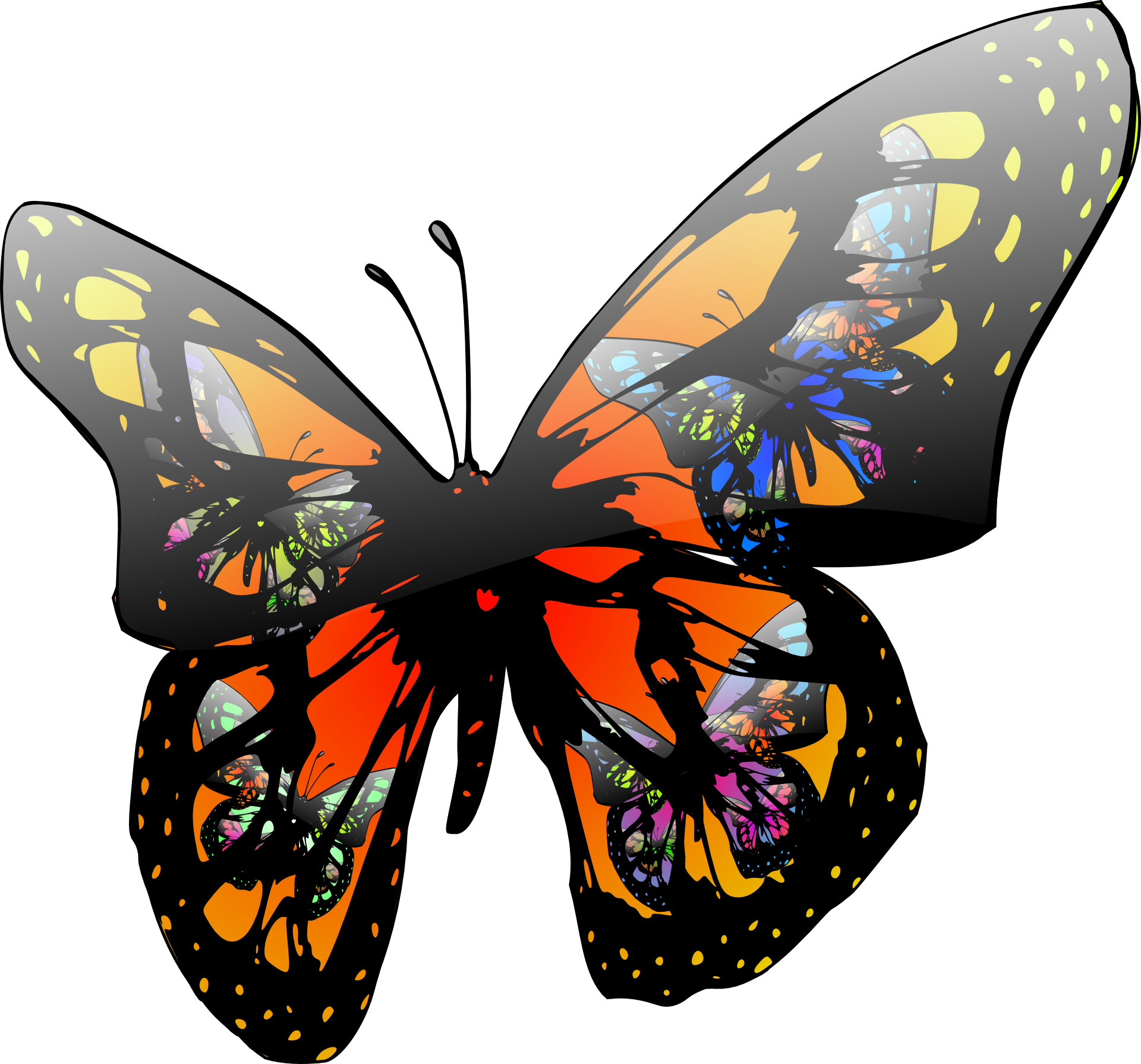 Best Butterfly Clip Art Collection - Moving Clip Art Butterfly (1920x1790)