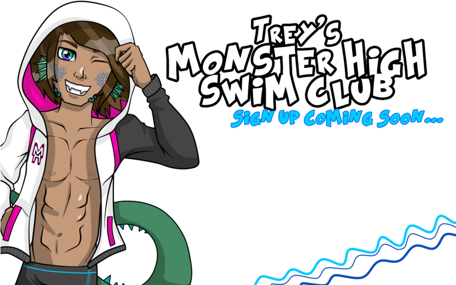 Trey's Monster High Swim Club By Marianasmasterpiece - Cartoon (900x581)