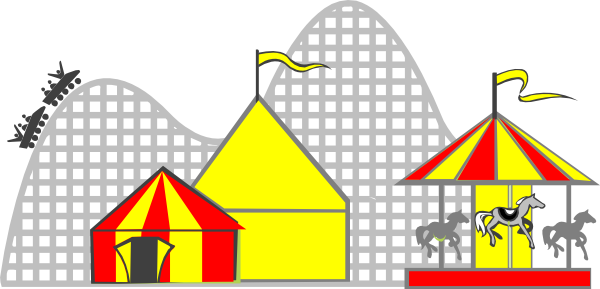 Amusement Park Clipart (600x289)