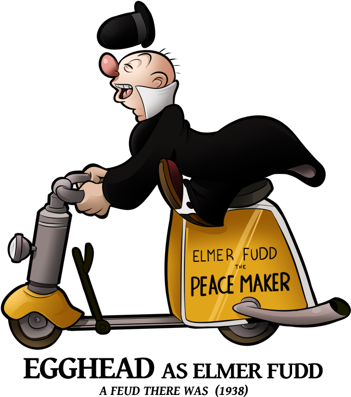 Egghead As Elmer Fudd By Boscoloandrea - Egghead Images Looney Tunes (716x800)